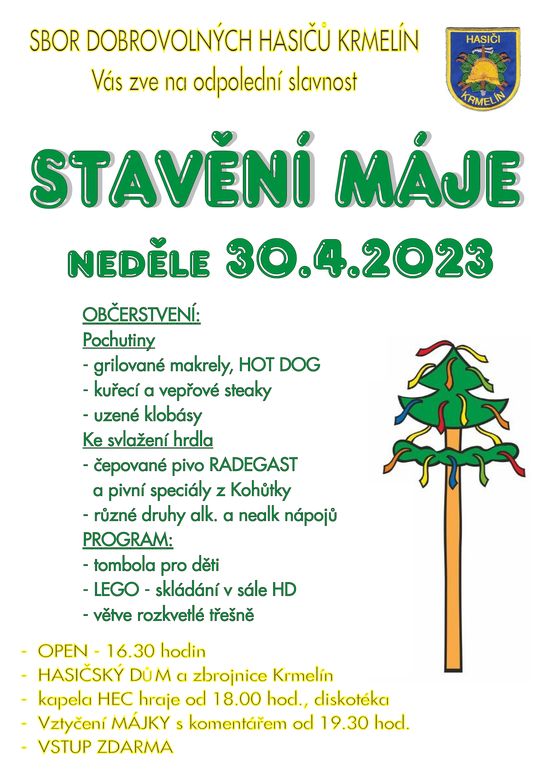 Stavění máje 2023
