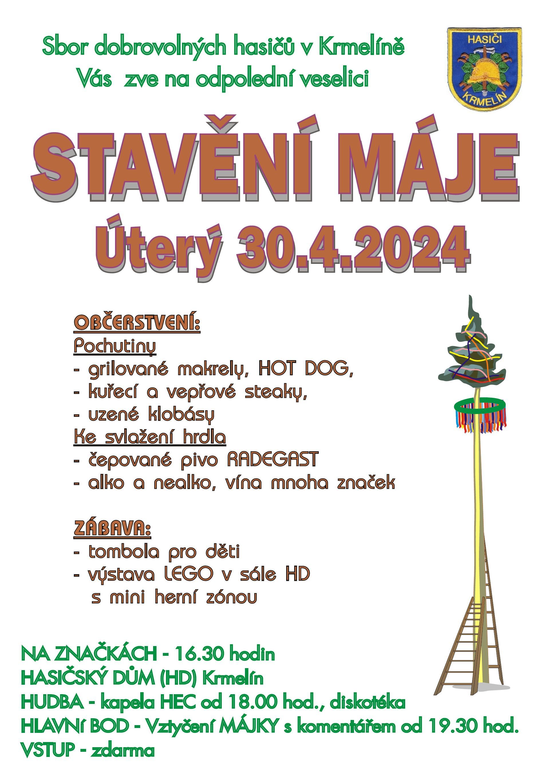 Stavění máje 2023